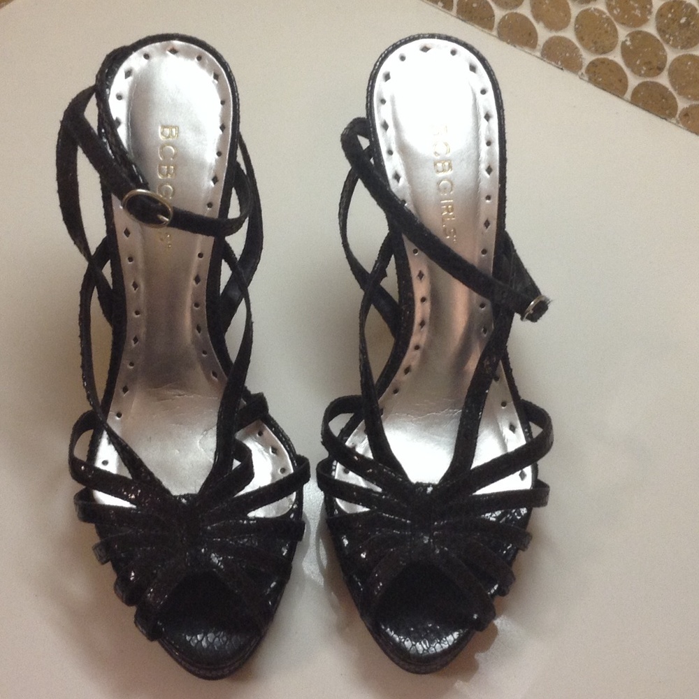 Black Strappy Heels